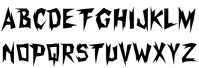 Xerker Font LOWERCASE