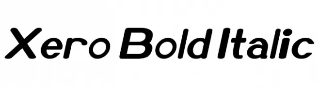 Xero Bold Italic  les polices de caractères gratuit tlcharger