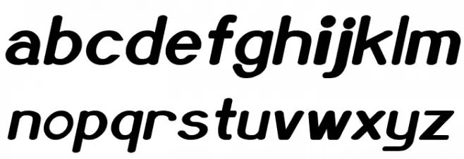 Xero Bold Italic خط أحرف صغيرة