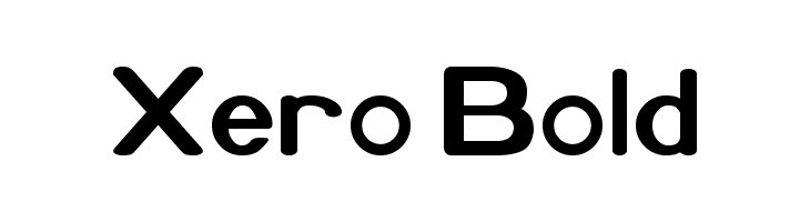 Xero Bold  Frei Schriftart Herunterladen