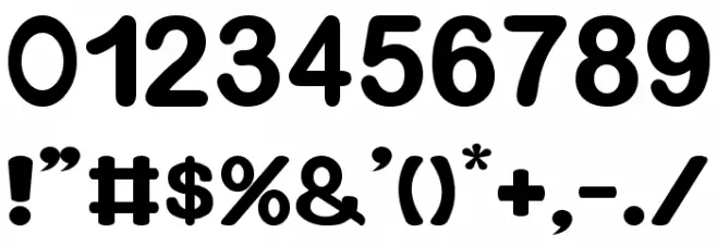 Xero Bold Font OTHER CHARS