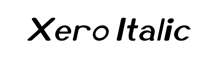 Xero Italic  Descarca Fonturi Gratis