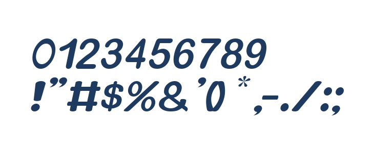 Xero Italic Other Characters