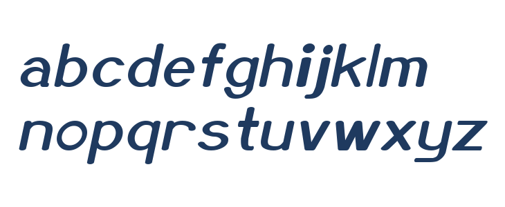 Xero Italic Lowercase