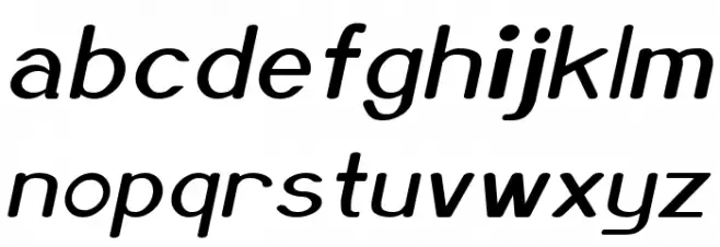 Xero Thin Italic Fuentes MINÚSCULAS