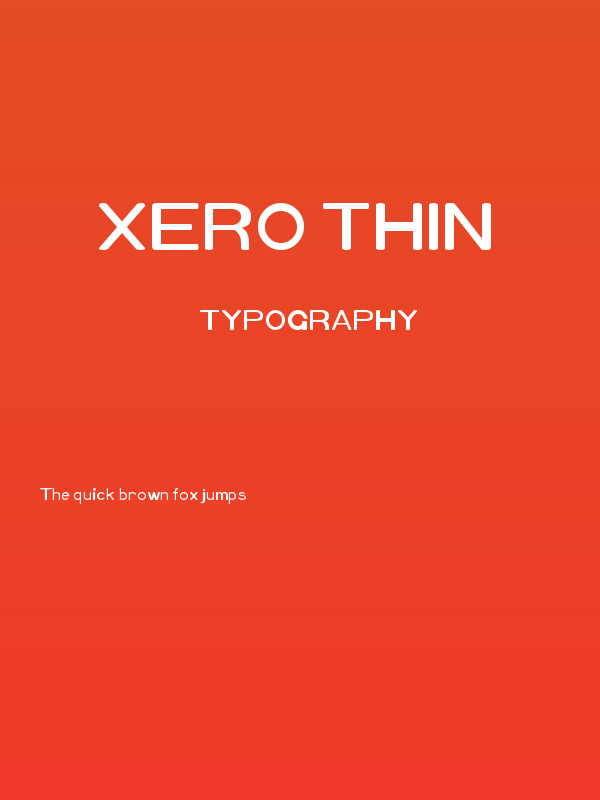 Xero Thin Poster