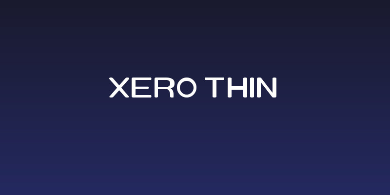 Xero Thin Social Header