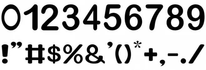 Xero Font OTHER CHARS