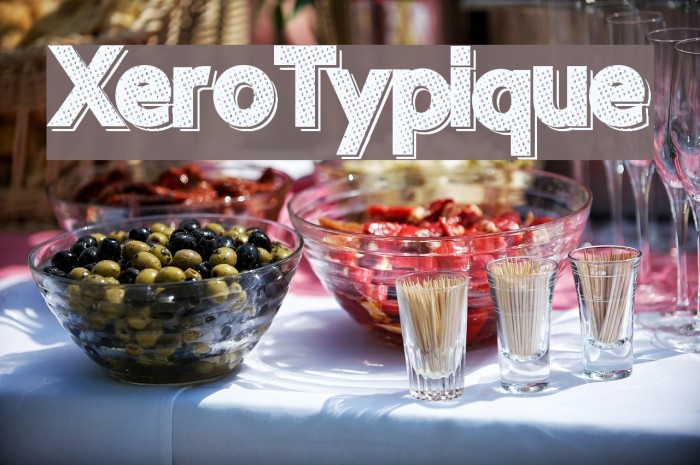 XeroTypique Font examples