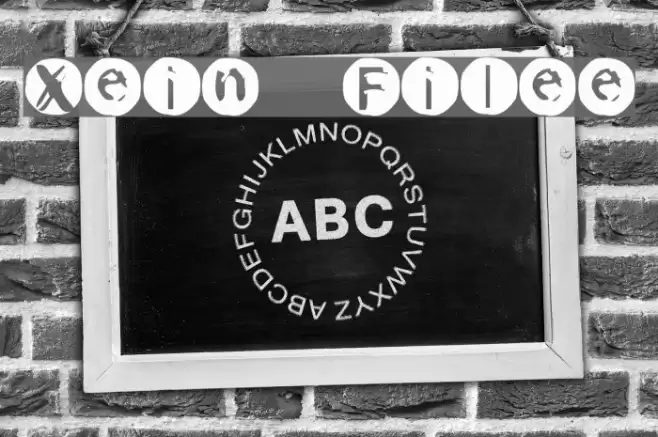 Xeroprint  Filetype Font examples