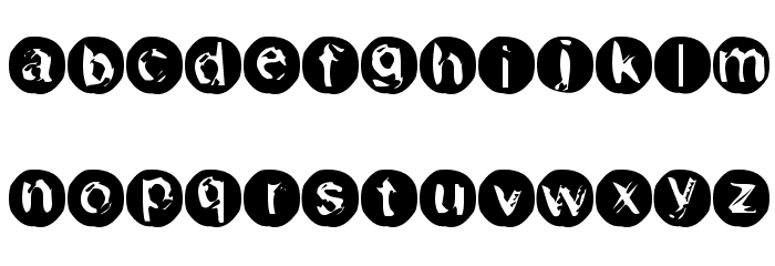 Xeroprint Filetype Font LOWERCASE