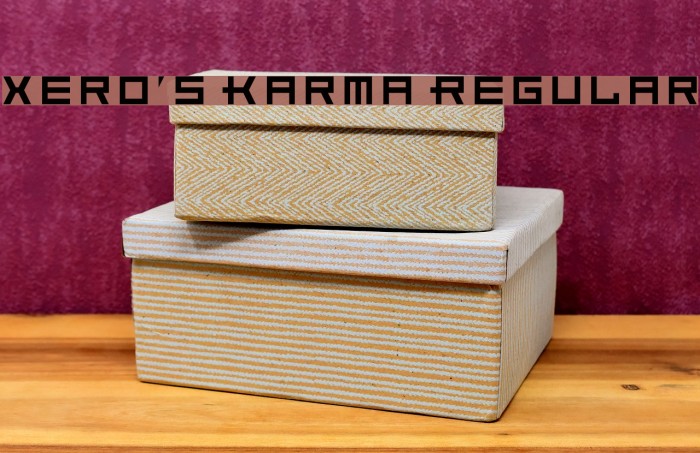 Xero's Karma Regular Font examples