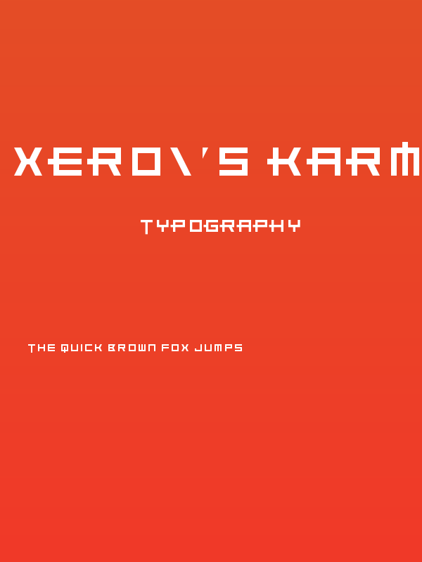 Xero's Karma Regular Poster