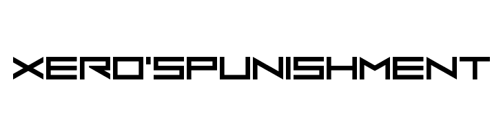 Xero's Punishment  font caratteri gratis
