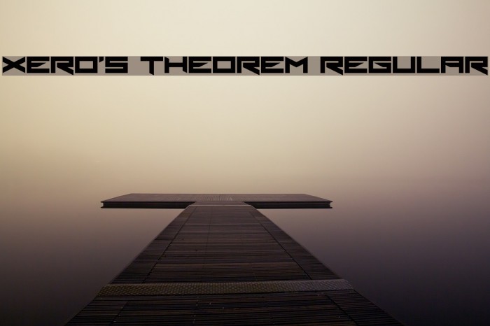 Xero's Theorem Regular Font examples