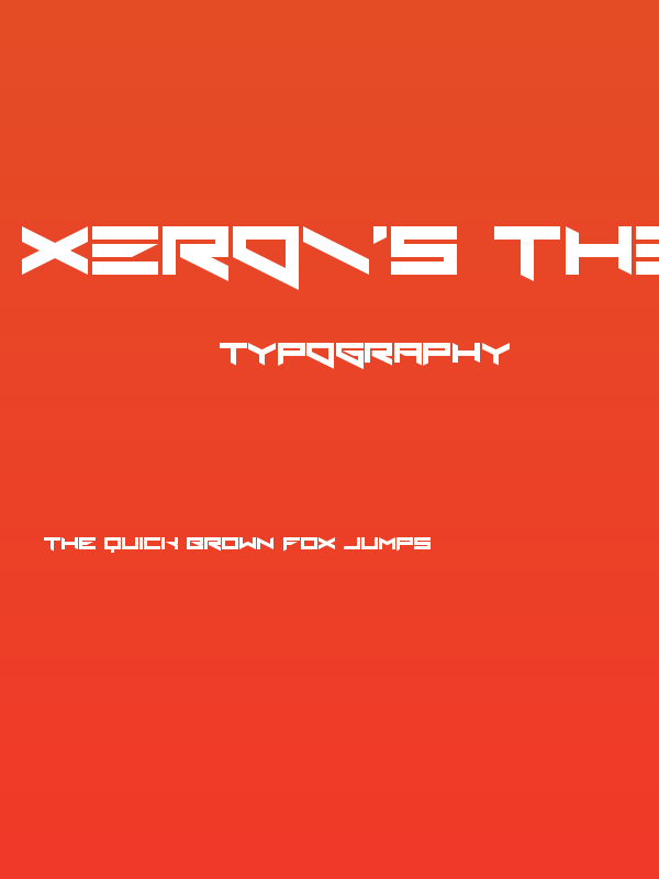 Xero's Theorem Regular Poster