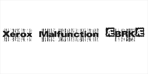 Xerox Malfunction [BRK] Logo