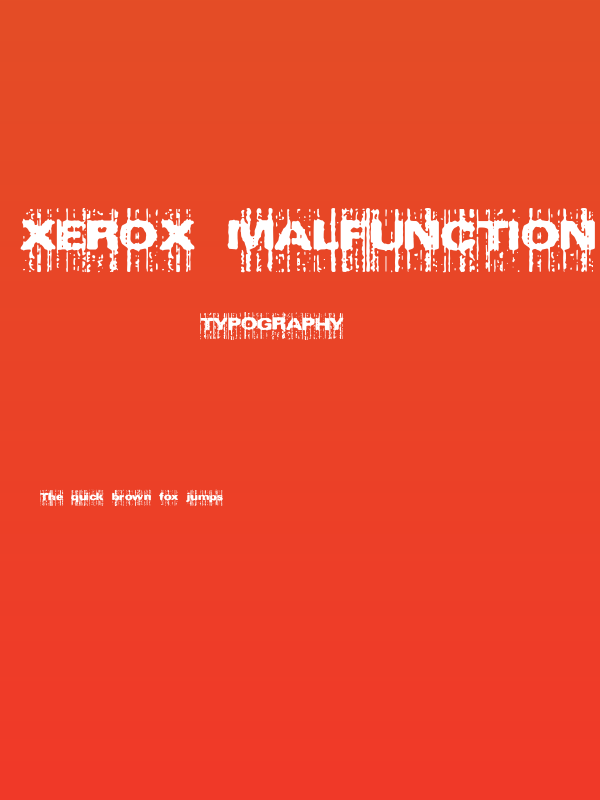 Xerox Malfunction [BRK] Poster