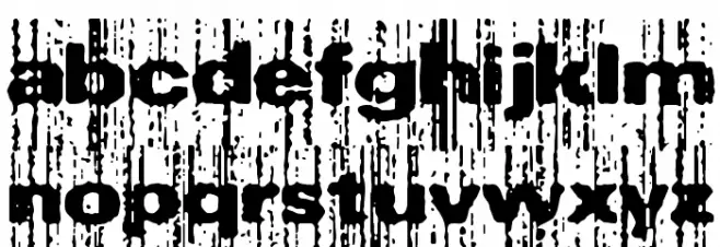 Xerox Malfunction [BRK] Font LOWERCASE