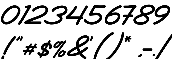 Xet-hand Script Font OTHER CHARS