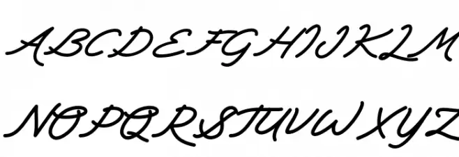 Xet-hand Script Polices MAJUSCULES