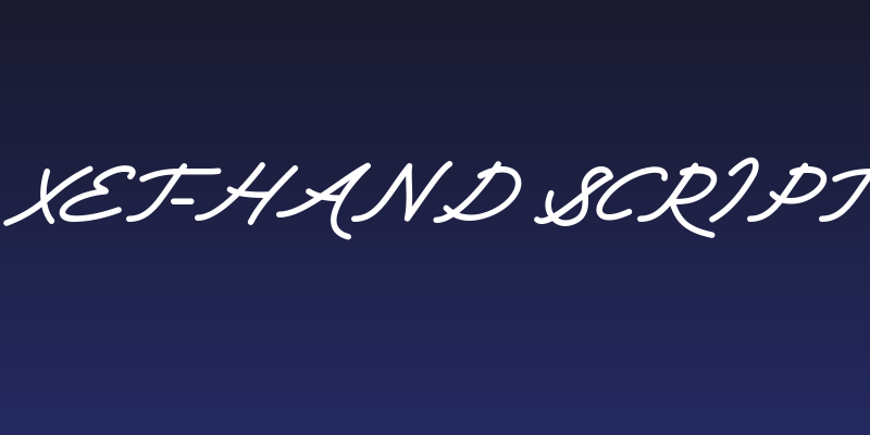 Xet-hand Script Social Header