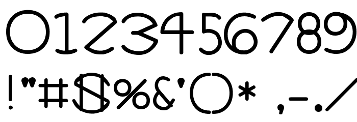 Xevius Medium Font OTHER CHARS