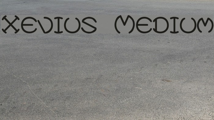 Xevius Medium Font examples