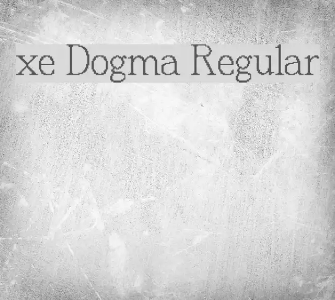 xe Dogma Regular Example 1