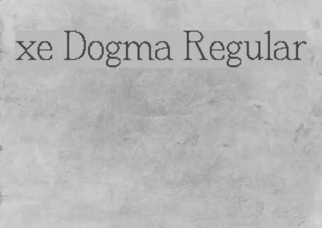 xe Dogma Regular Example 2