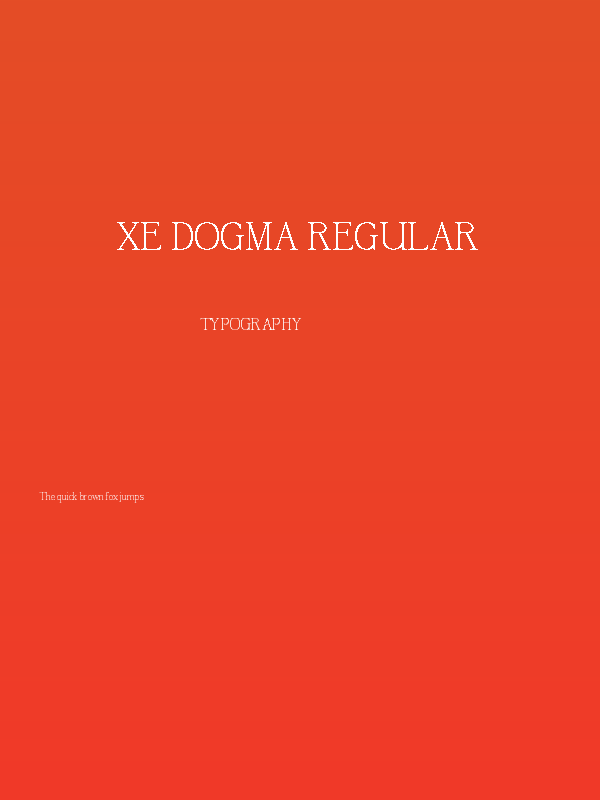 xe Dogma Regular Poster