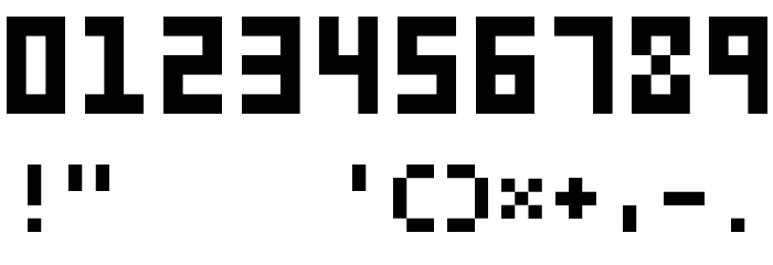 xenon2 Font OTHER CHARS
