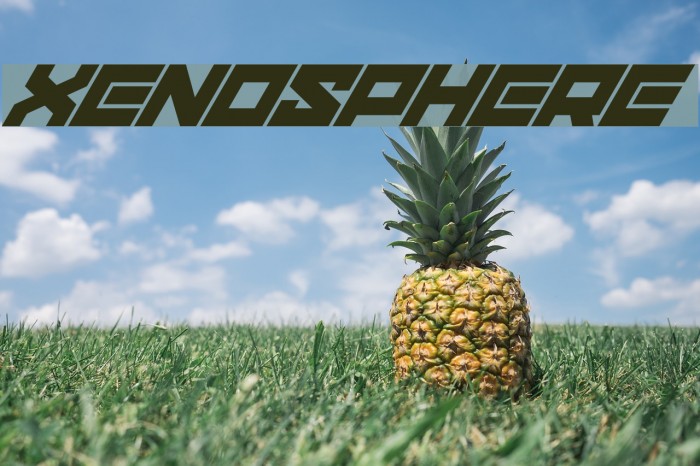 xenosphere Font examples