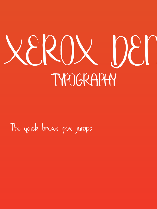 xerox demo regular Poster