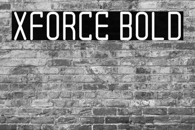XForce Bold Font examples