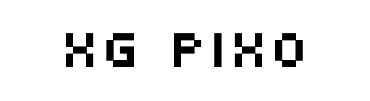XG pixo  Frei Schriftart Herunterladen
