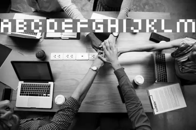 XG pixo Font examples