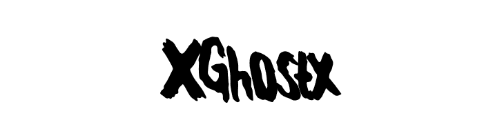 XGhostx  Frei Schriftart Herunterladen