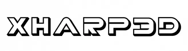 XHARP 3D  Frei Schriftart Herunterladen