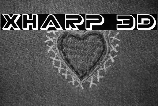 XHARP 3D Font examples
