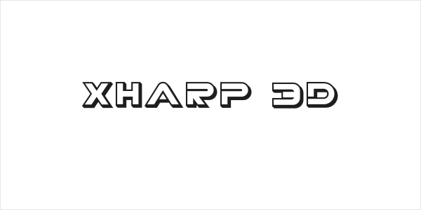 XHARP 3D Logo