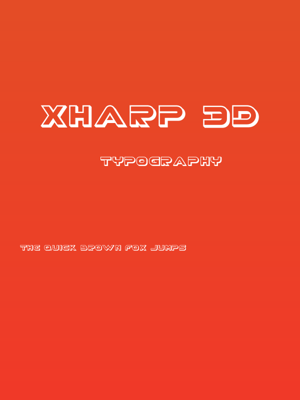 XHARP 3D Poster