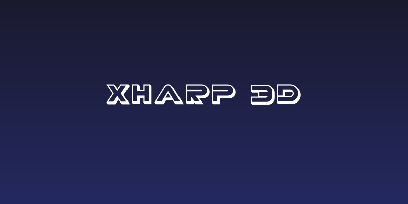 XHARP 3D Social Header