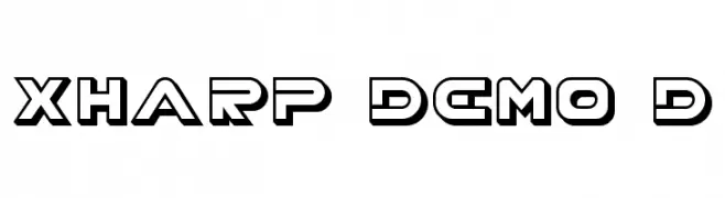XHARP Demo 3D  Frei Schriftart Herunterladen