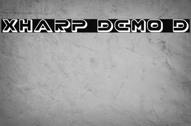 XHARP Demo 3D Font examples