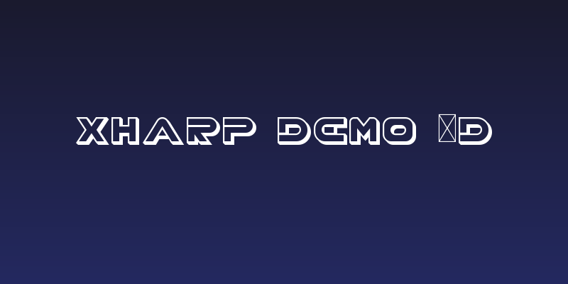 XHARP Demo 3D Social Header