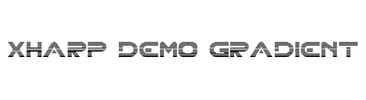XHARP Demo Gradient  Frei Schriftart Herunterladen