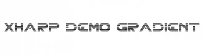 XHARP Demo Gradient  Frei Schriftart Herunterladen
