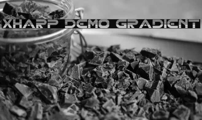 XHARP Demo Gradient Font examples