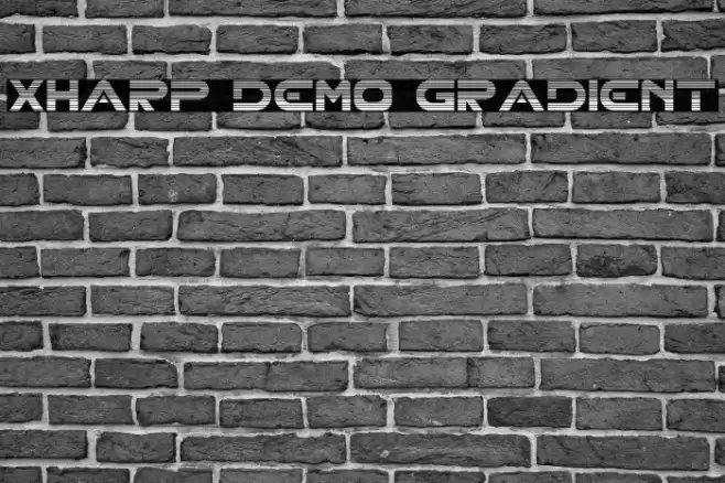 XHARP Demo Gradient Font examples